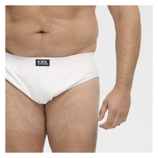 North Latitude Brief Underwear White - Gaćice - Muške gaćice veliki brojevi