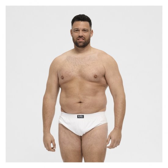 North Latitude Brief Underwear White - Gaćice - Muške gaćice veliki brojevi