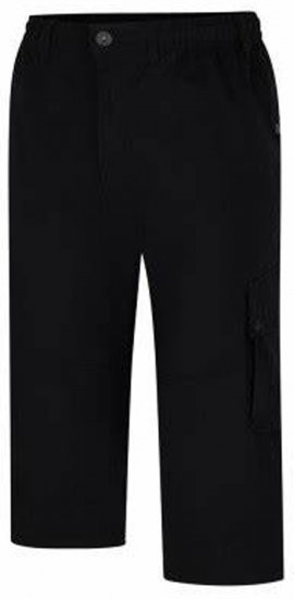Espionage TR062 Ripstop 3/4 Cargp Trousers Black - Cargo hlače - Muške Cargo Hlače Veliki Brojevi