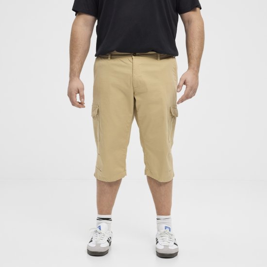 North Latitude 51136 Capri Shorts Beige - Kratke hlače - Muške Kratke Hlače Veliki Brojevi 