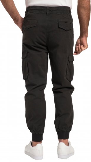 JP1880 Cargo Trousers with Many Pockets Stretchy Black - Traperice & hlače - Muške Traperice i Hlače Veliki Brojevi