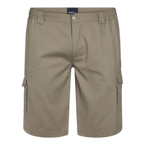 North Latitude Cargo Shorts Sand - Kratke hlače - Muške Kratke Hlače Veliki Brojevi 