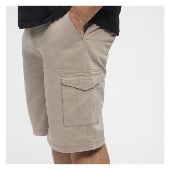 North Latitude Cargo Shorts Sand - Kratke hlače - Muške Kratke Hlače Veliki Brojevi 