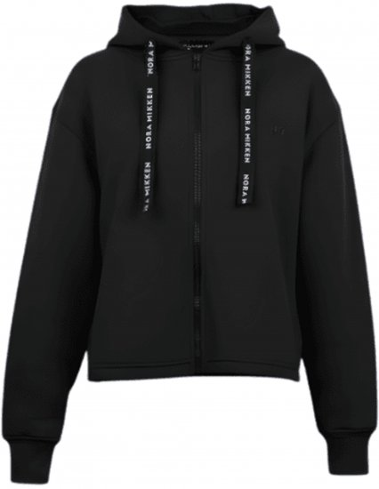 Nora Mikken GERTRUD Cropped Hoodie Black - Puloveri & dukserice - 