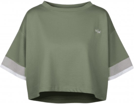 Nora Mikken AGNES Crop Top Green - Majice Kratkih Rukava - 