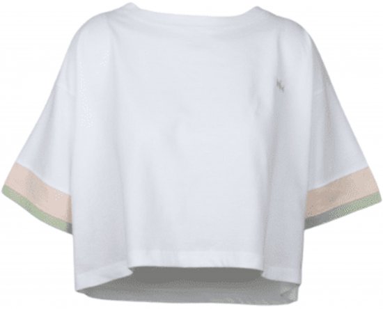 Nora Mikken AGNES Crop Top White - Majice Kratkih Rukava - 