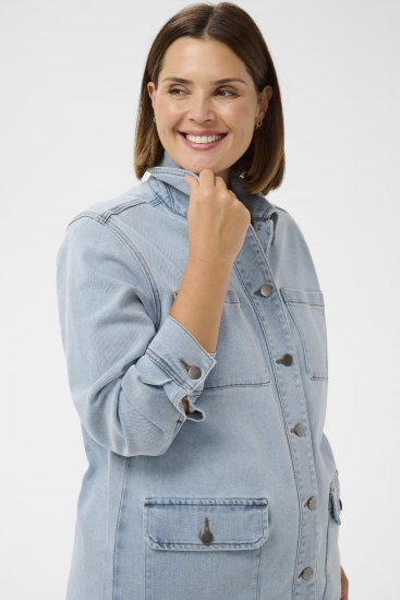 Kaffe Curve Ninna Casual Jacket Light Blue Washed - Jakne - 