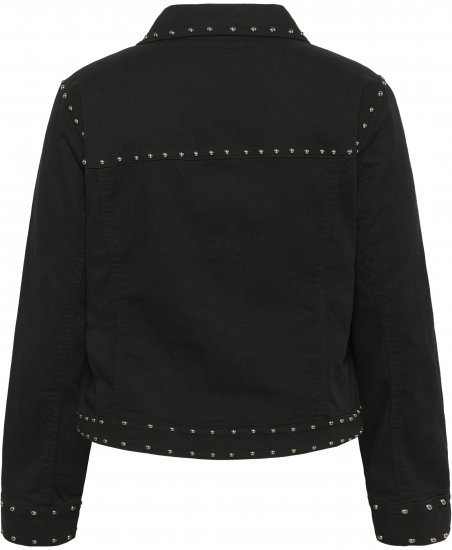 Kaffe Curve Brenn Twill Jacket Washed Black - Traper jakne - 