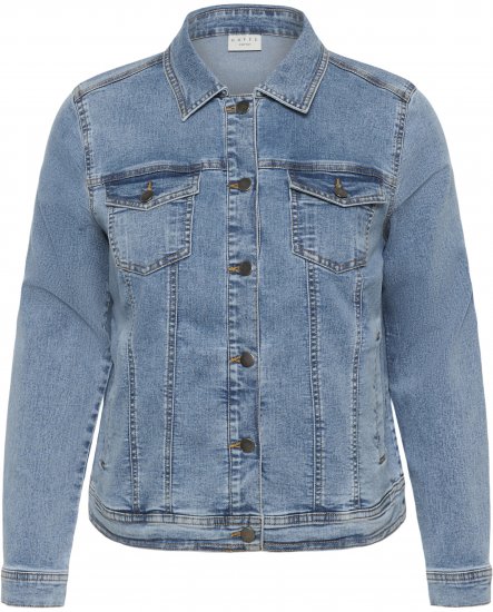 Kaffe Curve Vilana Denim Jacket Washed Blue - Traper jakne - 
