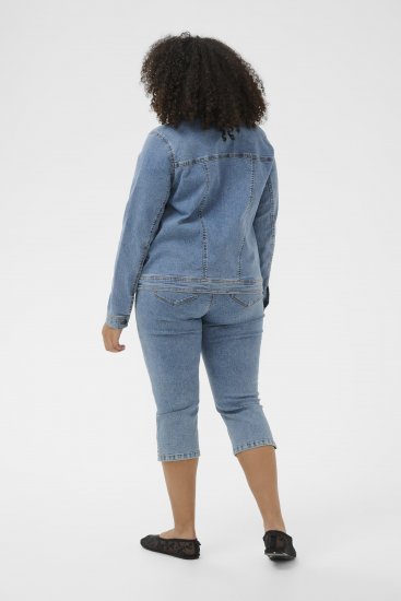 Kaffe Curve Vilana Denim Jacket Washed Blue - Traper jakne - 