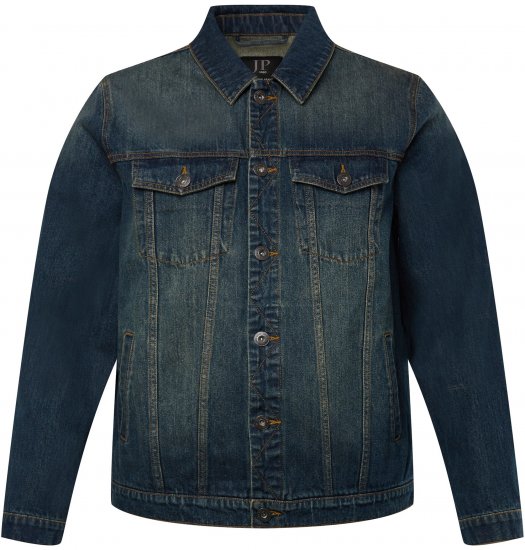 JP1880 Denim Jacket Dark Blue Denim - Jakne - Muške Jakne Veliki Brojevi