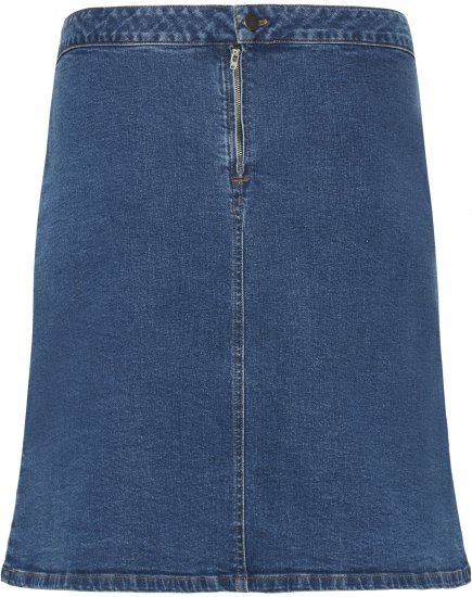 Kaffe Curve Leni Denim Skirt Blue - Suknje - 