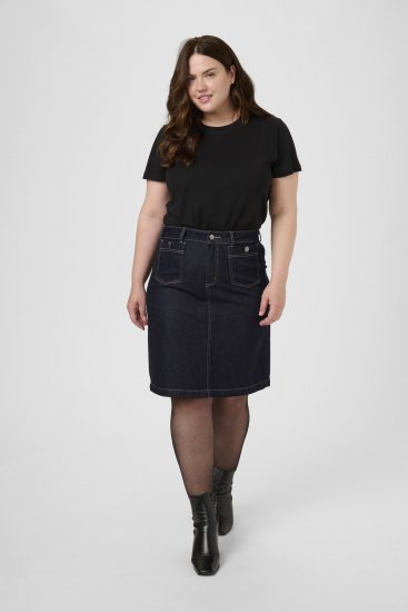 Kaffe Curve Roria Denim Skirt Dark Blue - Suknje - 