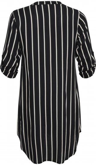 Kaffe Curve Milana Shirt Haljina Crna / Chalk pruga - Haljine - 