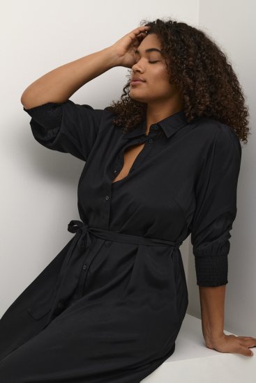 Kaffe Curve Emina Oline Haljina Duboko crna - Haljine - 