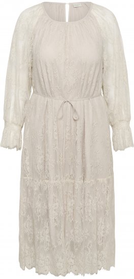 Kaffe Curve Amalie Lace Dress Moonbeam - Midi haljine - 
