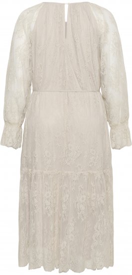 Kaffe Curve Amalie Lace Dress Moonbeam - Midi haljine - 