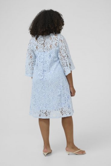 Kaffe Curve Lucy Dress Nantucket Breeze Blue - Midi haljine - 