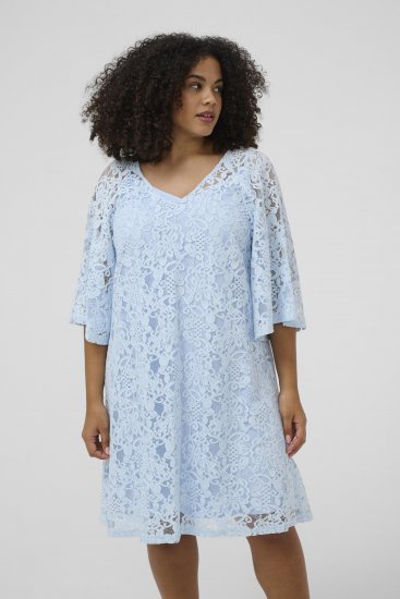 Kaffe Curve Lucy Dress Nantucket Breeze Blue - Midi haljine - 