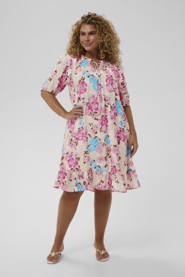 Kaffe Curve Hayley Dress Multi Color Flower - Midi haljine - 