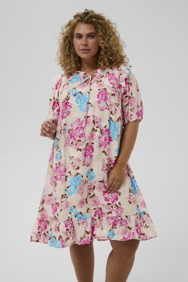 Kaffe Curve Hayley Dress Multi Color Flower - Midi haljine - 