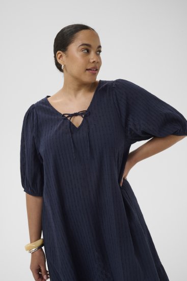 Kaffe Curve Thea Dress Midnight Marine - Maxi haljine - 