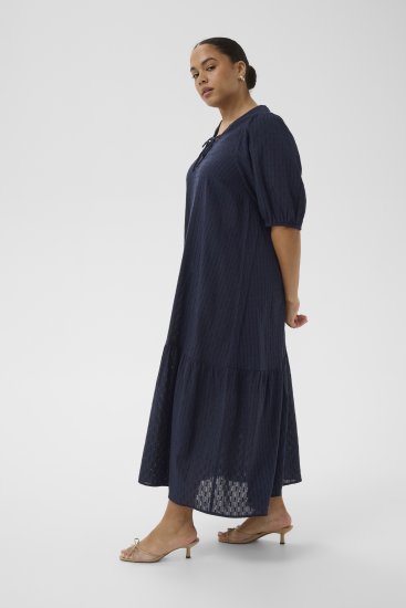 Kaffe Curve Thea Dress Midnight Marine - Maxi haljine - 