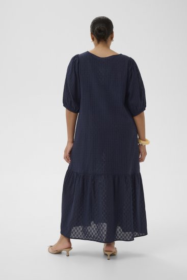 Kaffe Curve Thea Dress Midnight Marine - Maxi haljine - 