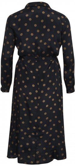 Kaffe Curve Olivia Haljina Crna s Mustang točkica - Haljine - 