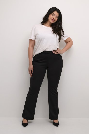 Kaffe Curve Jenna Rastezane tajice Duboko crna - Traperice & Hlače u Velikim Veličinama – Plus Size - 