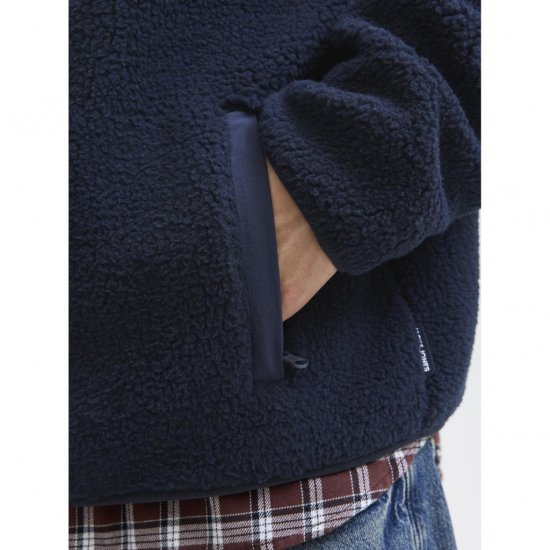 Jack & Jones Thatcher Fleece Jacket Sky Captain - Jakne - Muške Jakne Veliki Brojevi