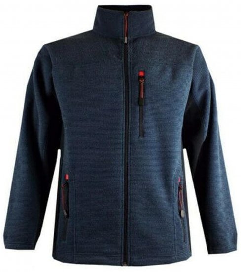 Espionage FL029 Fleece Sweatjacket Navy - Puloveri & dukserice - Muške Puloveri & dukserice veliki brojevi
