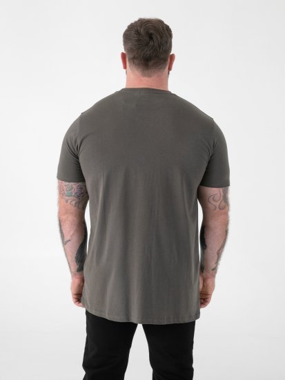 D555 Flyers Crew Neck T-shirt Khaki - Majice Kratkih Rukava - Muške Majice Kratkih Rukava Veliki Brojevi 
