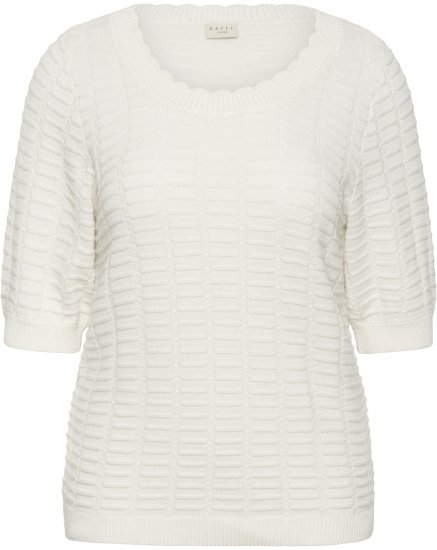 Kaffe Curve Lotia Pullover Chalk - Pleteni puloveri - 