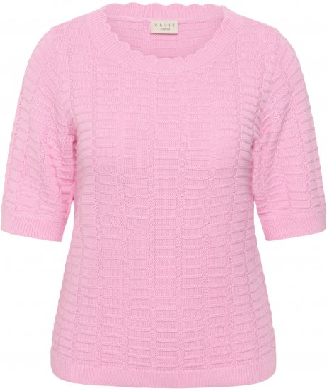 Kaffe Curve Lotia Pullover Pink Frosting - Pleteni puloveri - 