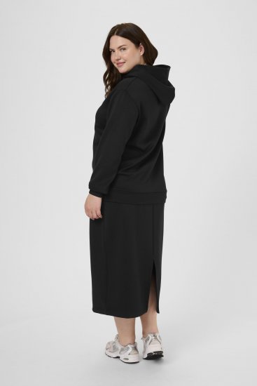 Kaffe Curve Annita Sweatshirt Black - Dukserice s kapuljačom - 