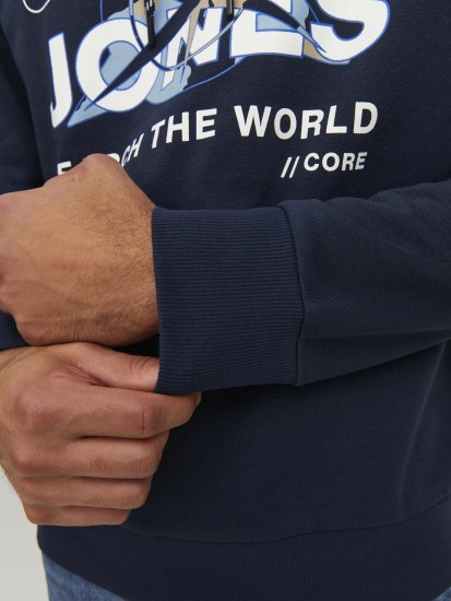 Jack & Jones Hunt Hoodie Navy - Puloveri & dukserice - Muške Puloveri & dukserice veliki brojevi