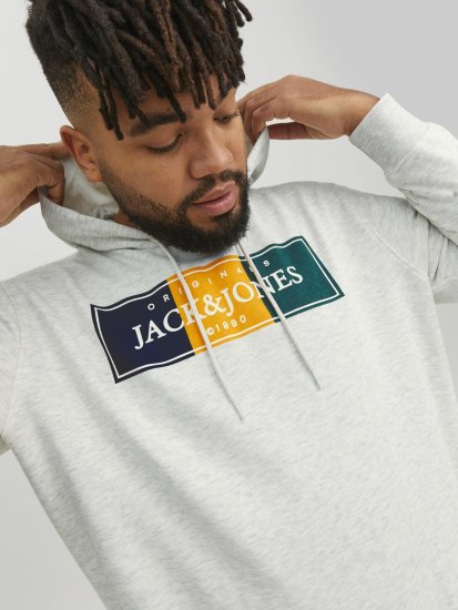 Jack & Jones Codyy Hoodie White - Puloveri & dukserice - Muške Puloveri & dukserice veliki brojevi