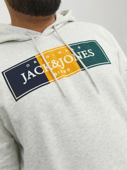 Jack & Jones Codyy Hoodie White - Puloveri & dukserice - Muške Puloveri & dukserice veliki brojevi