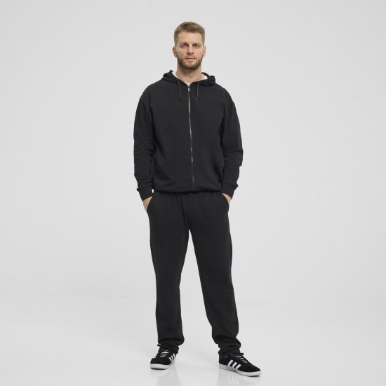 North Latitude Denim Hooded Full-Zip Sweatshirt Black TALL - TALL puloveri - 
