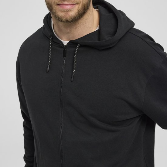 North Latitude Denim Hooded Full-Zip Sweatshirt Black TALL - TALL puloveri - 