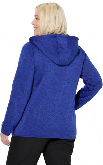 Ulla Popken Sweater Knit Fleece Hoodie Capri Blue - Puloveri & dukserice - 