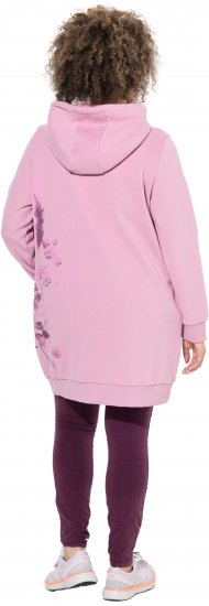 Ulla Popken Oversized Grass Graphic Hoodie Wildberry - Puloveri & dukserice - 