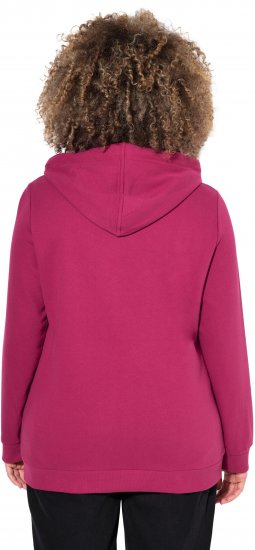 Ulla Popken Rock Sequined Hoodie Ruby - Puloveri & dukserice - 