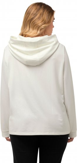Ulla Popken City Name Graphic Hoodie Off-White - Puloveri & dukserice - 