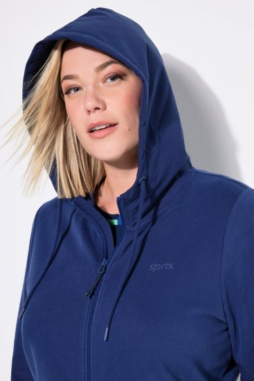Ulla Popken Athletic Department Hoodie Navy - Puloveri & dukserice - Udobne dukserice, hoodice i pletenina