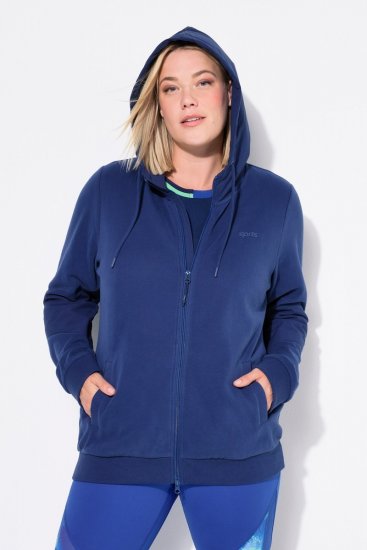 Ulla Popken Athletic Department Hoodie Navy - Puloveri & dukserice - Udobne dukserice, hoodice i pletenina