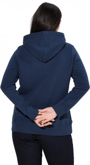 Ulla Popken Relaxed Fit Long Sleeve Hoodie Navy - Puloveri & dukserice - 