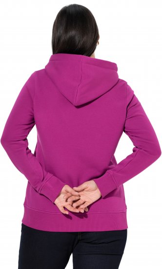 Ulla Popken Relaxed Fit Long Sleeve Hoodie Berry - Puloveri & dukserice - 