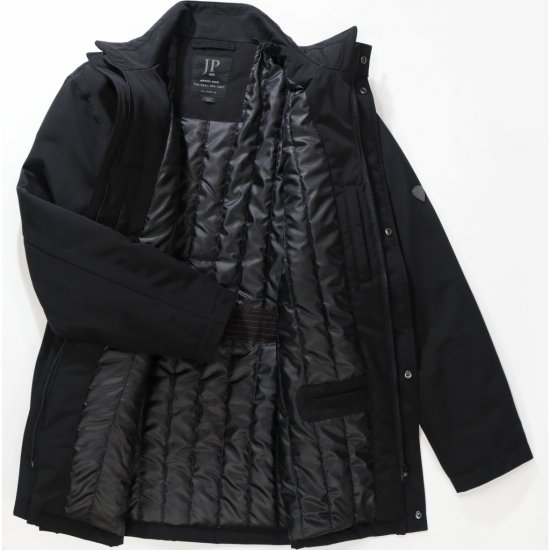 JP1880 Jacket Business Waterproof Windproof Black TALL - MUŠKA ODJEĆA MT-6XLT - Odjeća za Visoke Muškarce